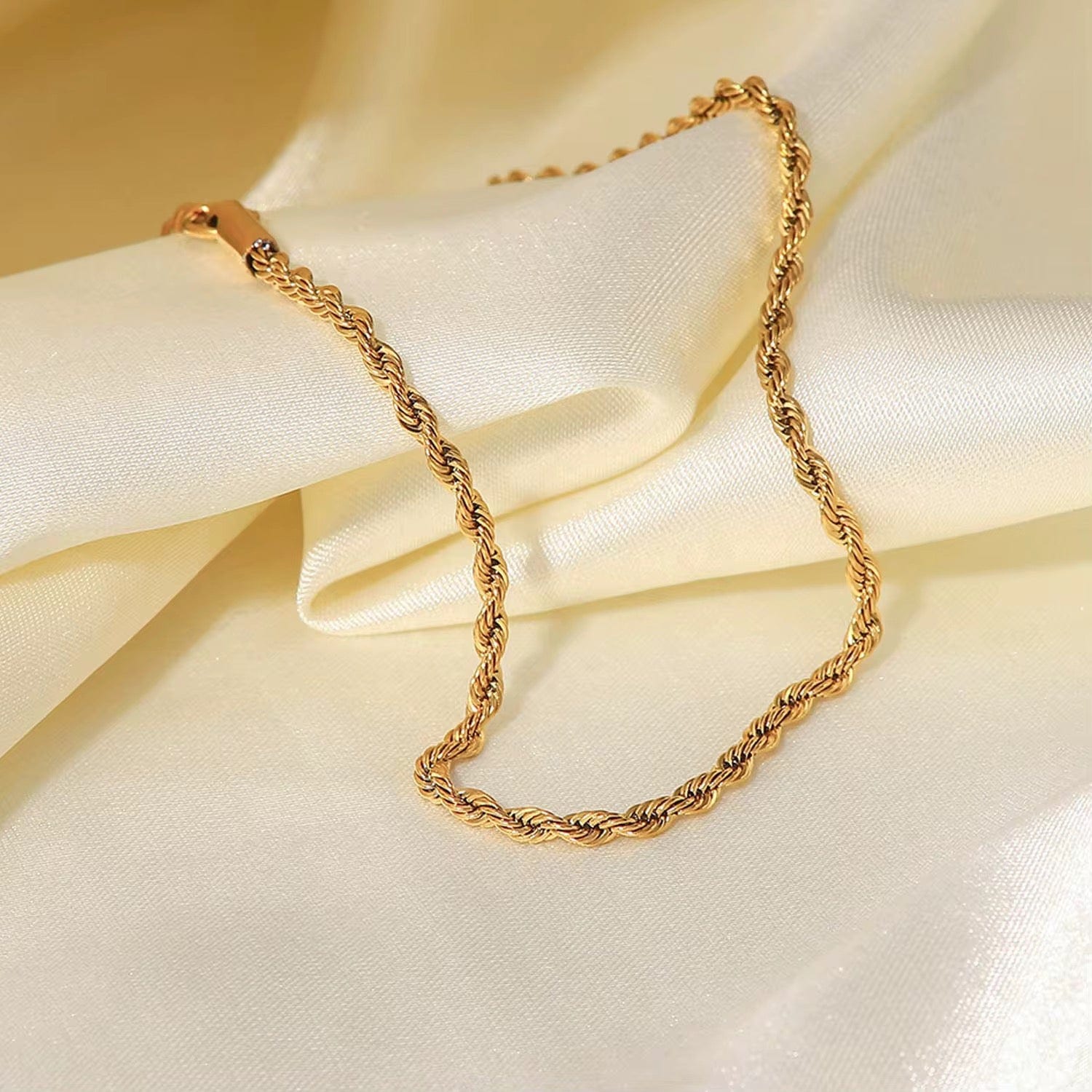 Ellie Chain Anklet 2 mm thumbnail 2