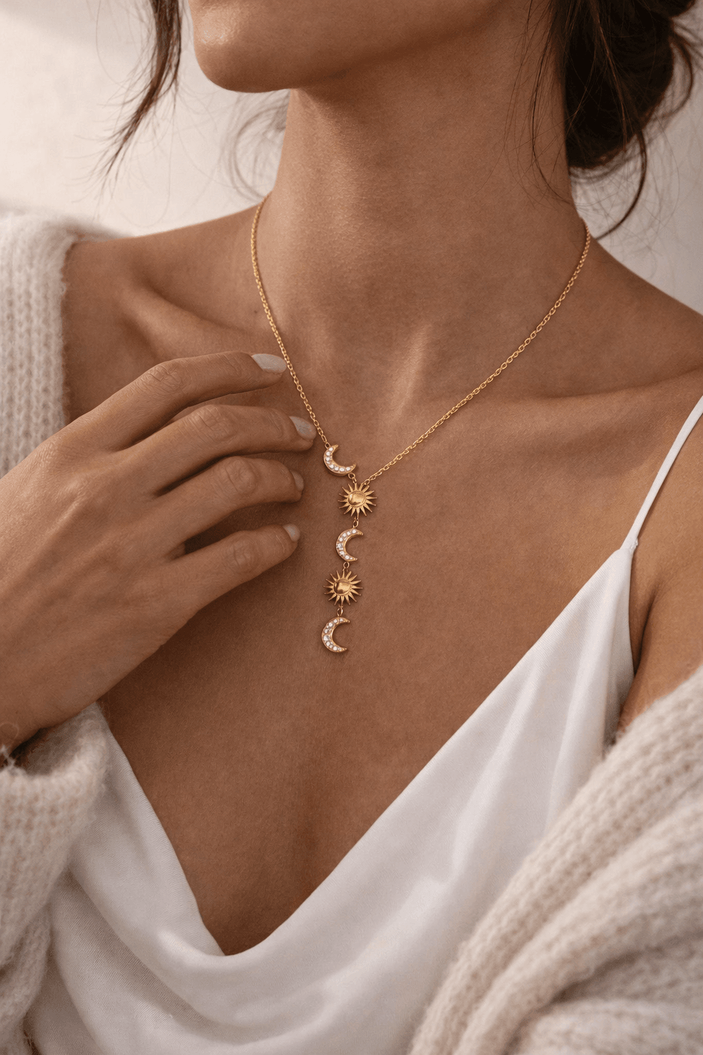 The Astra Sun & Moon Necklace thumbnail 3