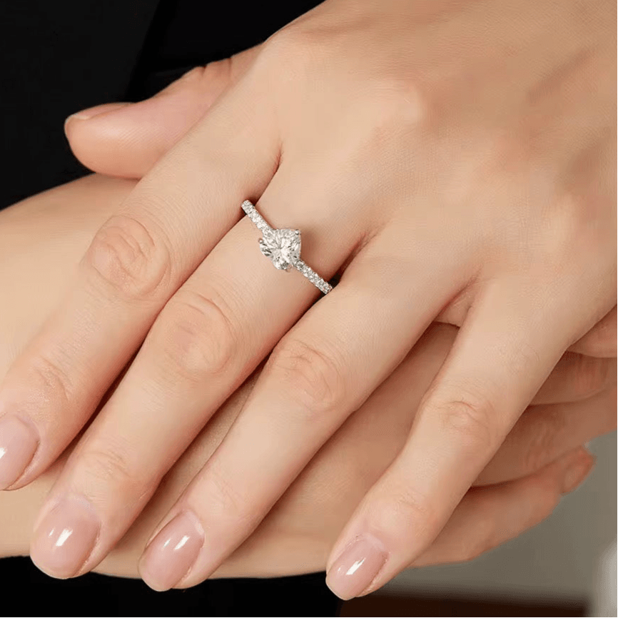Ivy Sparkle Ring Moissanite Brilliance in 925 Sterling Silver thumbnail 2