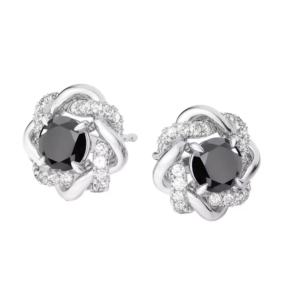 Celine Moissanite and Zircon Studs Sparkle in 925 Silver thumbnail 2
