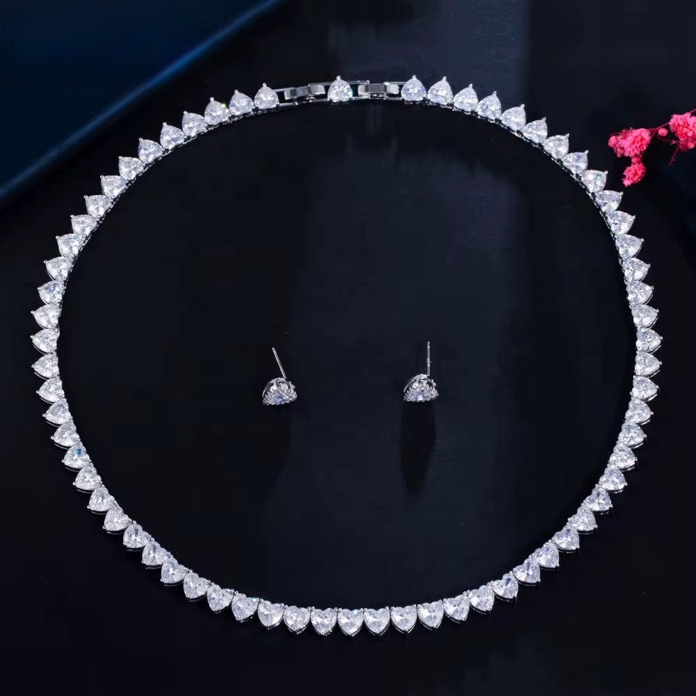 Eloise Heart-Shaped Necklace with High Brilliance Stones thumbnail 2