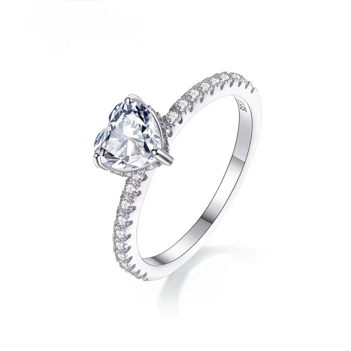 Ivy Sparkle Ring Moissanite Brilliance in 925 Sterling Silver thumbnail 1