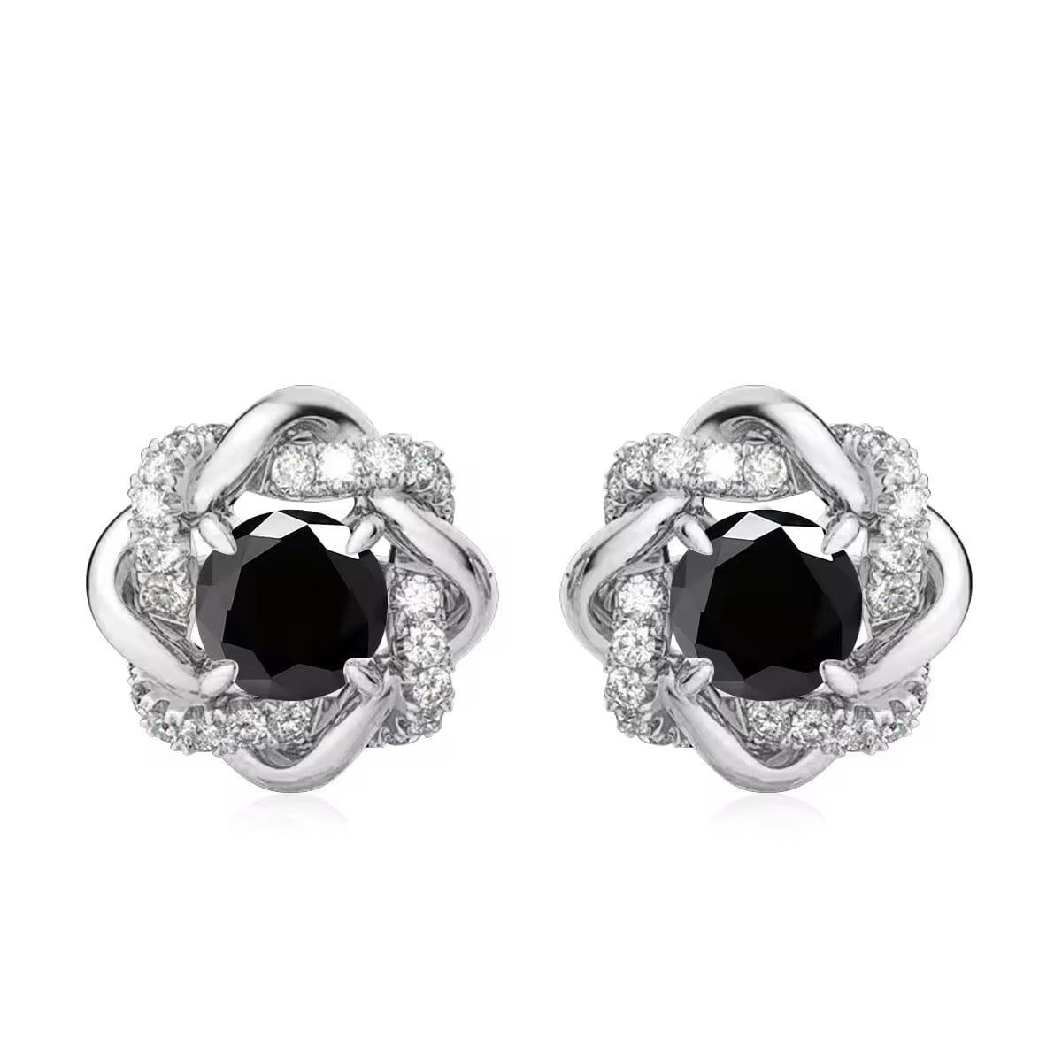 Celine Moissanite and Zircon Studs Sparkle in 925 Silver thumbnail 1