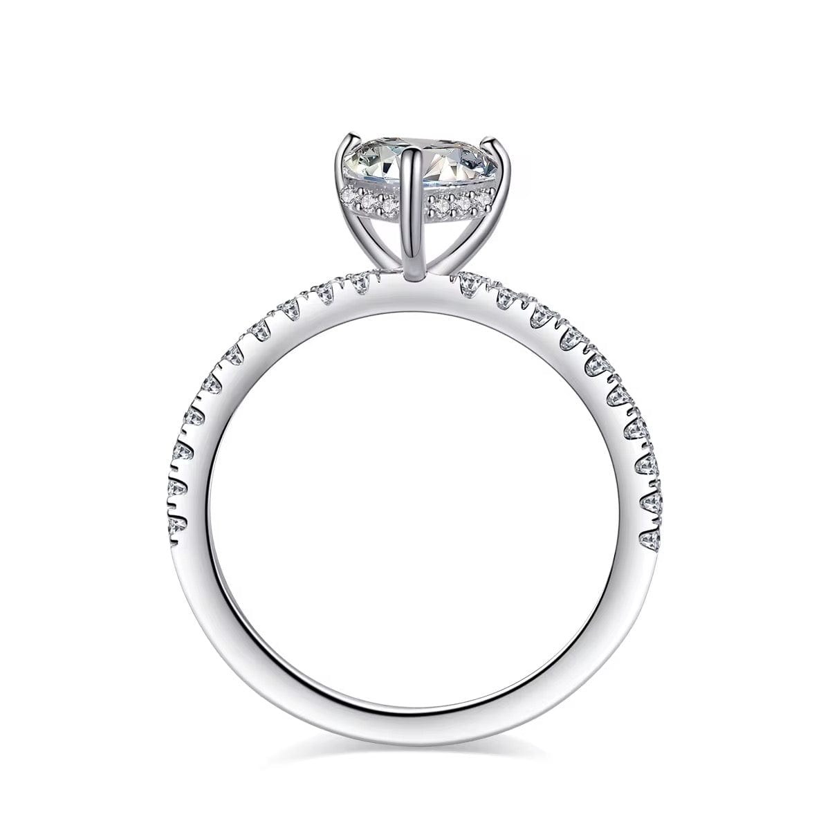 Ivy Sparkle Ring Moissanite Brilliance in 925 Sterling Silver thumbnail 3