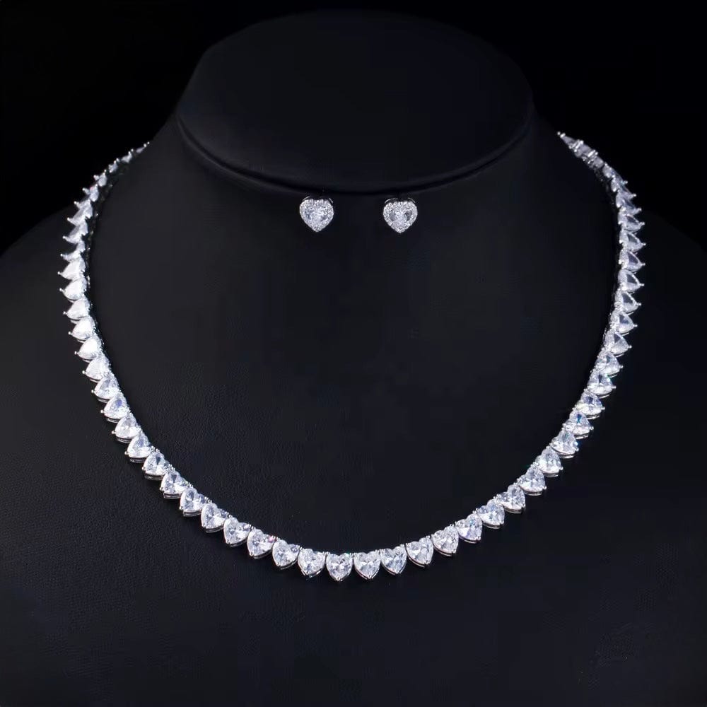 Eloise Heart-Shaped Necklace with High Brilliance Stones thumbnail 1