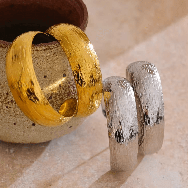 Roma Hoop Earrings Waterproof Non-Tarnish and Hypoallergenic thumbnail 2