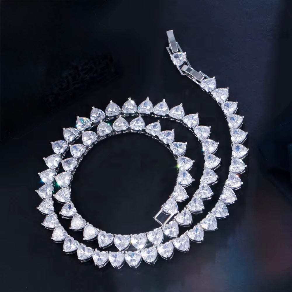 Eloise Heart-Shaped Necklace with High Brilliance Stones thumbnail 3