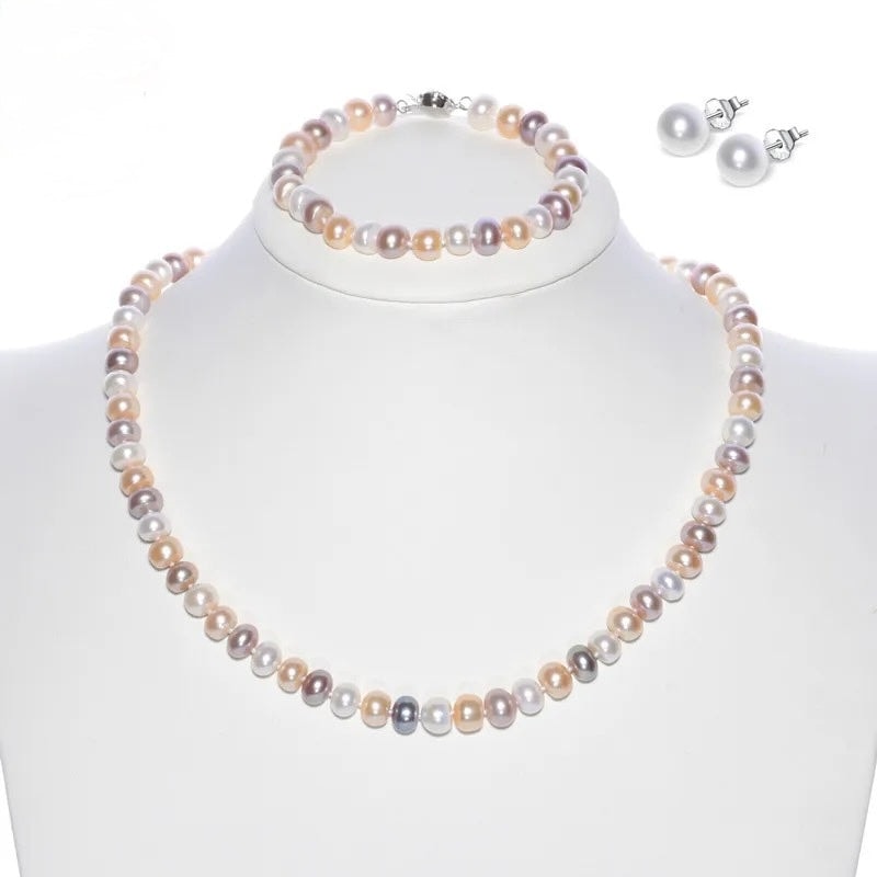Charlotte Heirloom Pearl Set Freshwater Pearls & Fine Sterling - Image 1