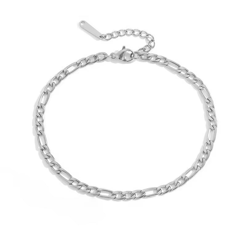 Maple Miami Figaro Chain Anklet  Bracelet 4mm - Image 1