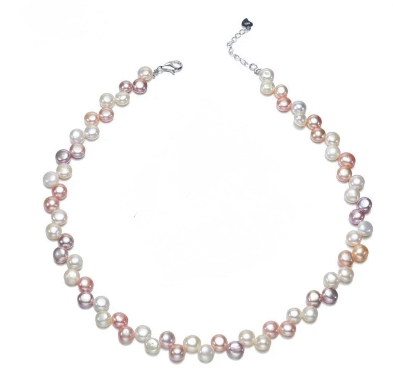 Phobe Lustré Multicolor Freshwater Pearls & Sterling Silver - Image 1